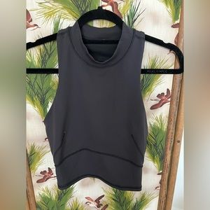 Lululemon black mock neck sports bra